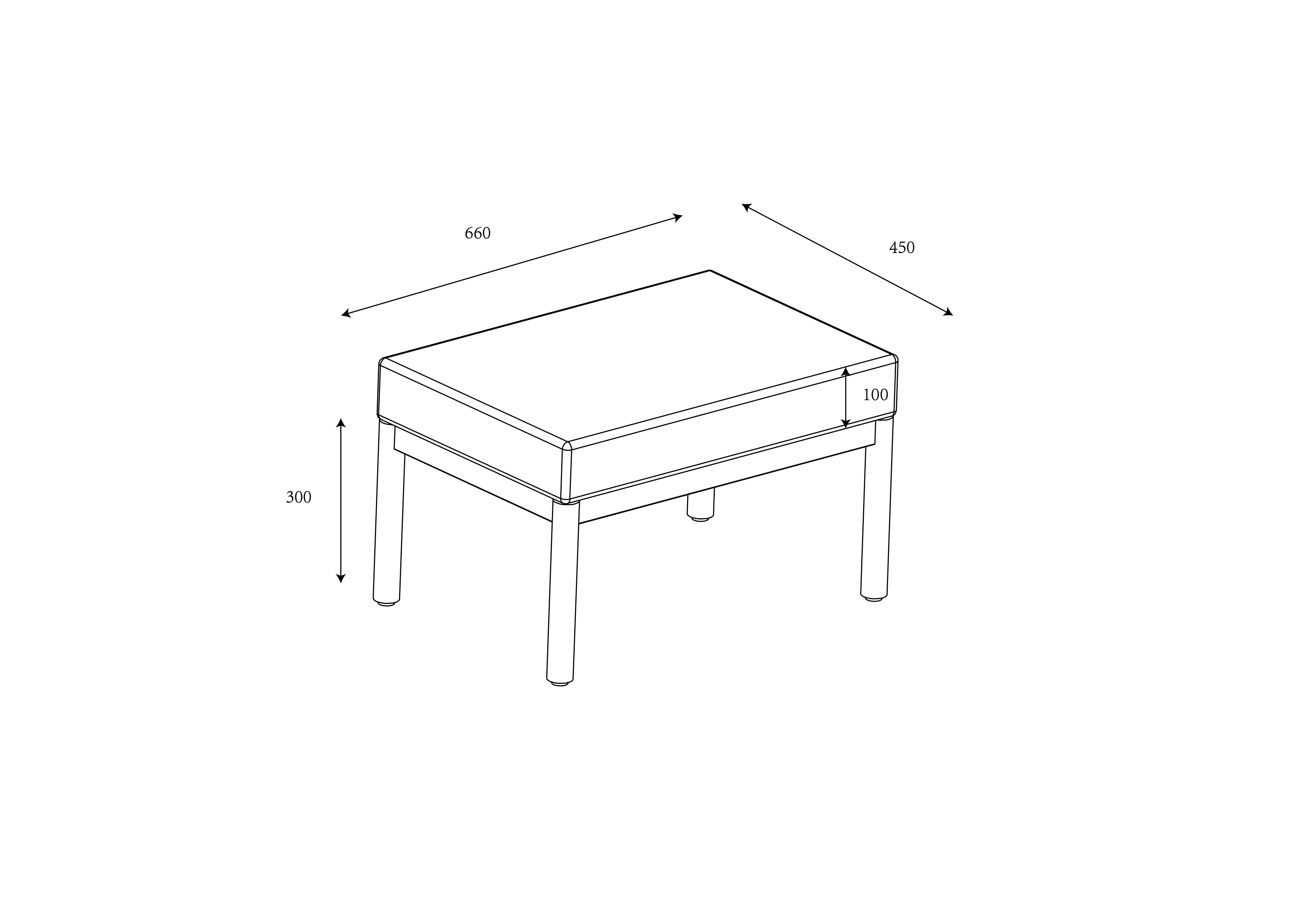 Sahara Square Casual Dining Set dimensions